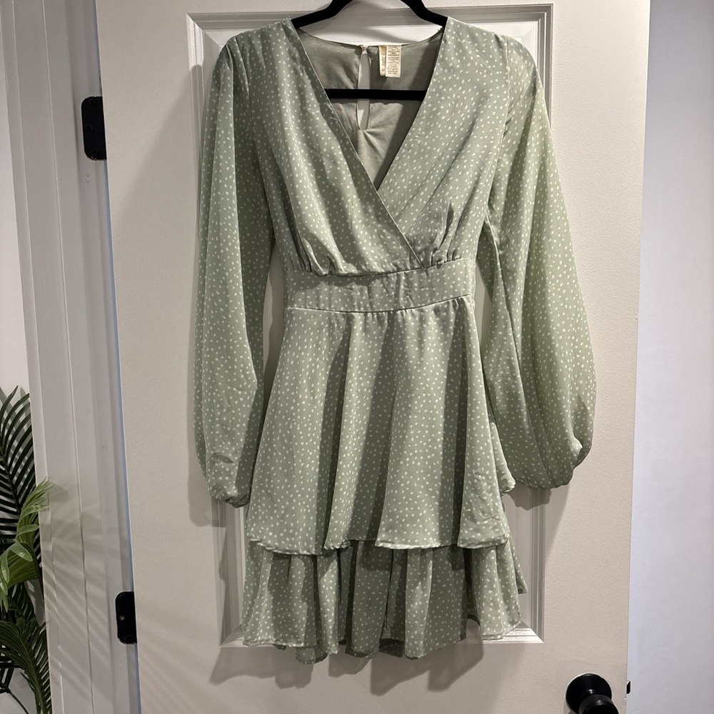 Women’s green dress